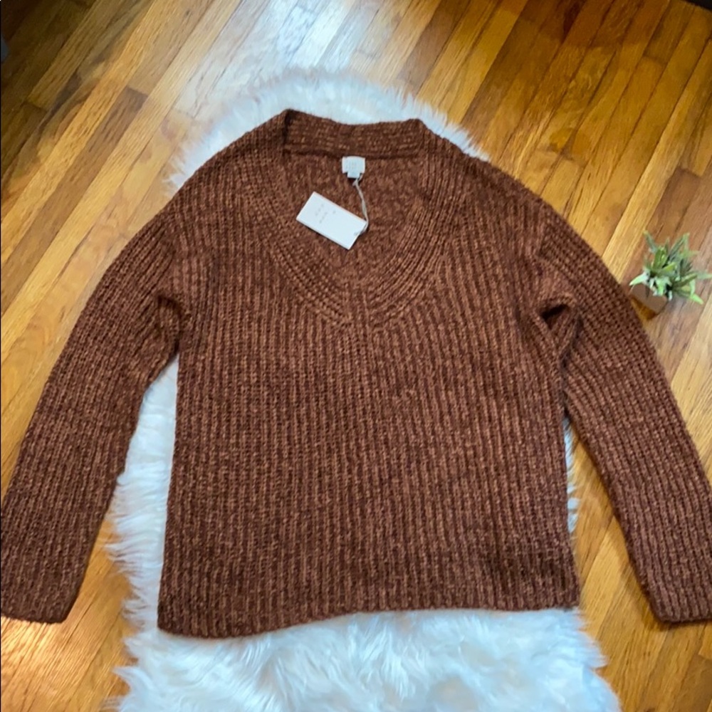Women’s A New Day Knit Pullover V-neck Sweater